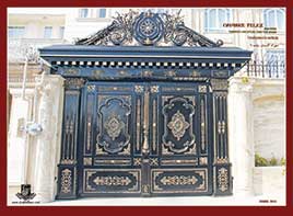 Decorative metal door